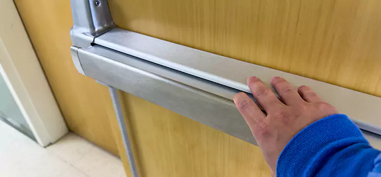 Installing a Push Bar on a Door Bear